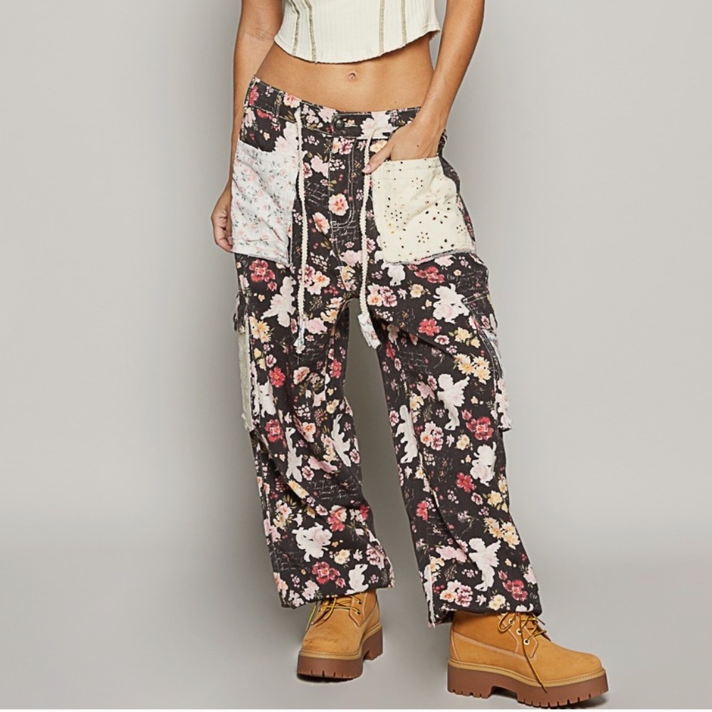 Floral Patchwork Women's Pants